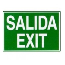 Cartel Salida Exit fotoluminiscente 