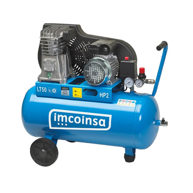 Compresor de correas portátil Imcoinsa IMCO 2HP de 50 litros 
