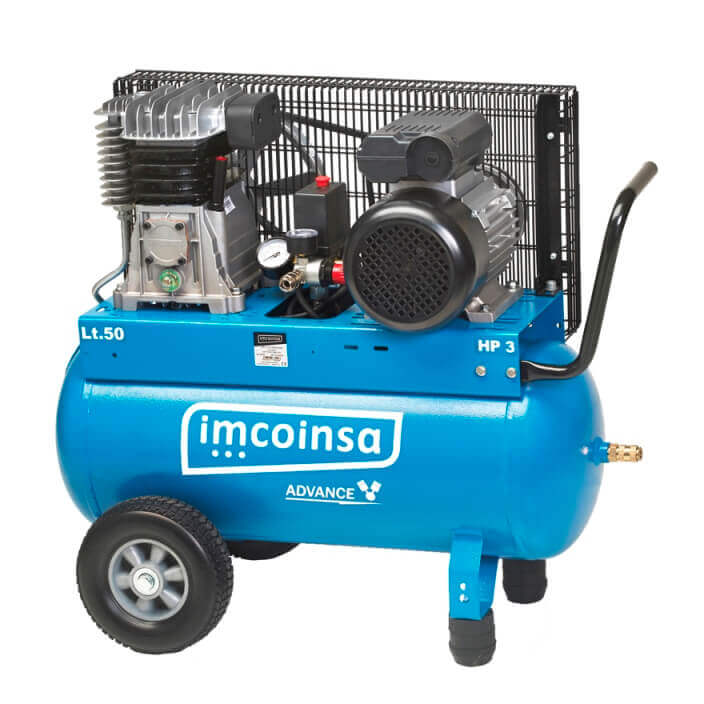 Compresor de aire portátil alta producción Imcoinsa 3HP de 50 litros 