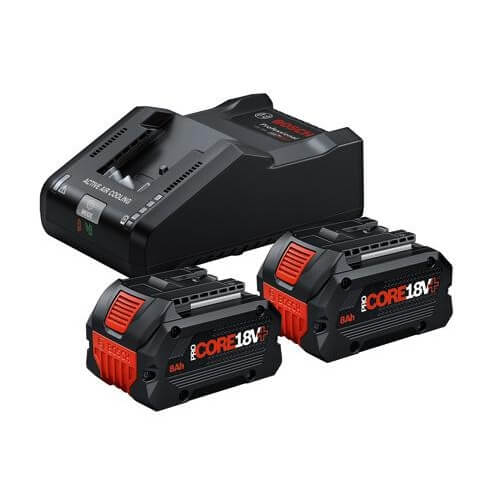 Juego 2 baterías Bosch ProCORE18V+ 8Ah + cargador GAL 18V-160 - Referencia 1600A02X03 