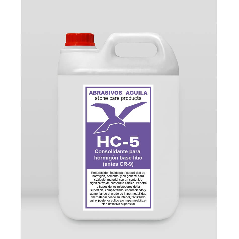Consolidante para hormigón Aguila HC-5 de 5 litros