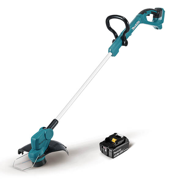 Makita DUR193RF con una batería 3Ah - Cortabordes BL 18V LXT telescópico 