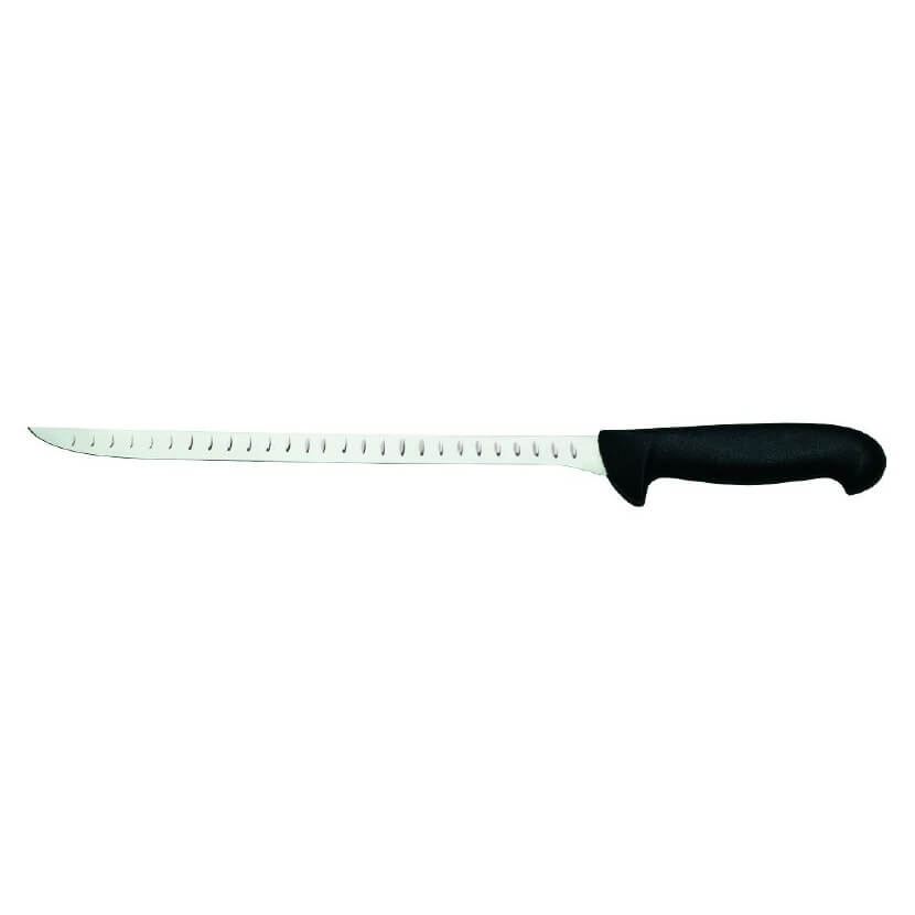 Cuchillo jamonero con alveolos INOX Flores Cortés D.Benito - 300mm - Referencia 21003