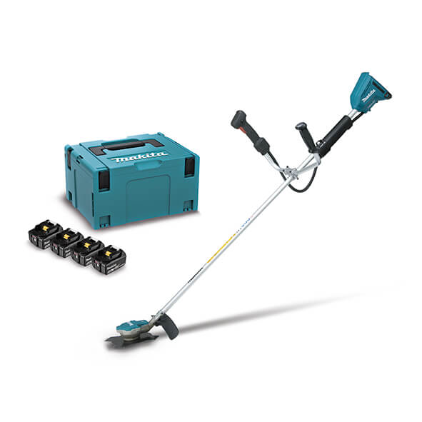 Desbrozadora Makita DUR365PT4J 18V + 4 baterías 5Ah