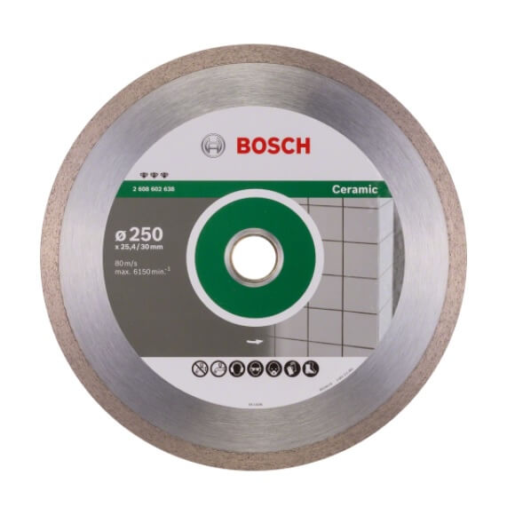 Disco de diamante Best for Ceramic Bosch para cortadores azulejos - 180mm - Referencia 2608602635