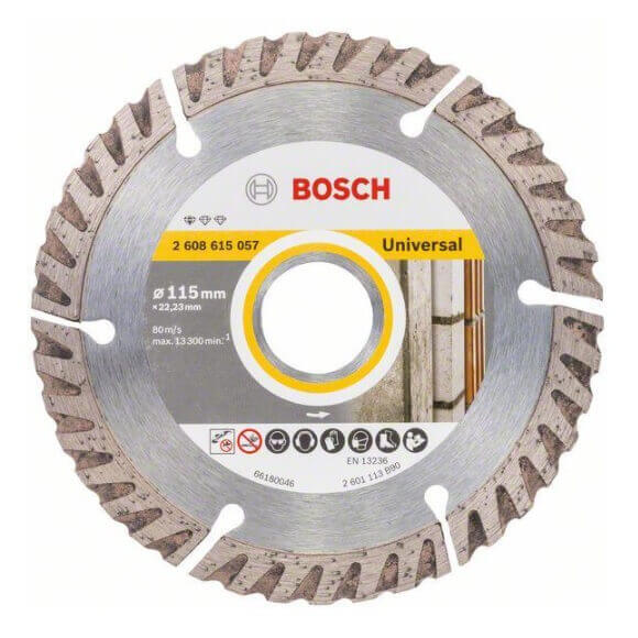 Disco de diamante Standard for Universal Bosch para amoladoras de 115mm - Referencia 2608615057