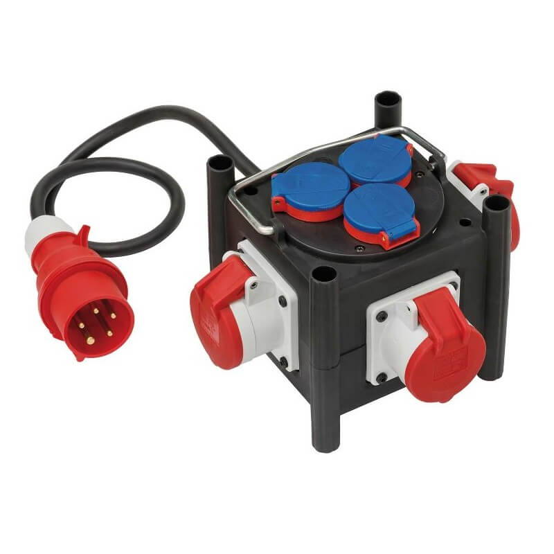 Distribuidor de corriente compacto Brennenstuhl IP44 BSV 3 LS - 1m 