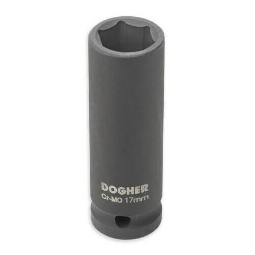 Llave vaso de impacto 1/2' boca hexagonal serie larga Dogher - 32mm - Referencia 571-32