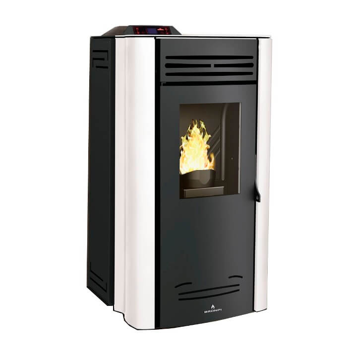 Bronpi CORAL-NC-MF 14kW marfil - Estufa de pellet - Referencia CORAL-MF