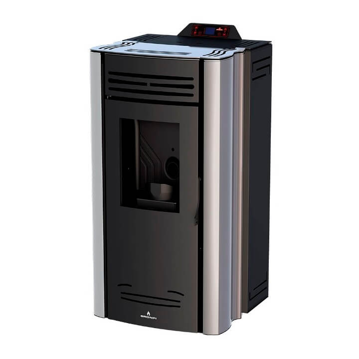 Bronpi CORAL-NC-PL 14kW plata - Estufa de pellet - Referencia CORAL-PL
