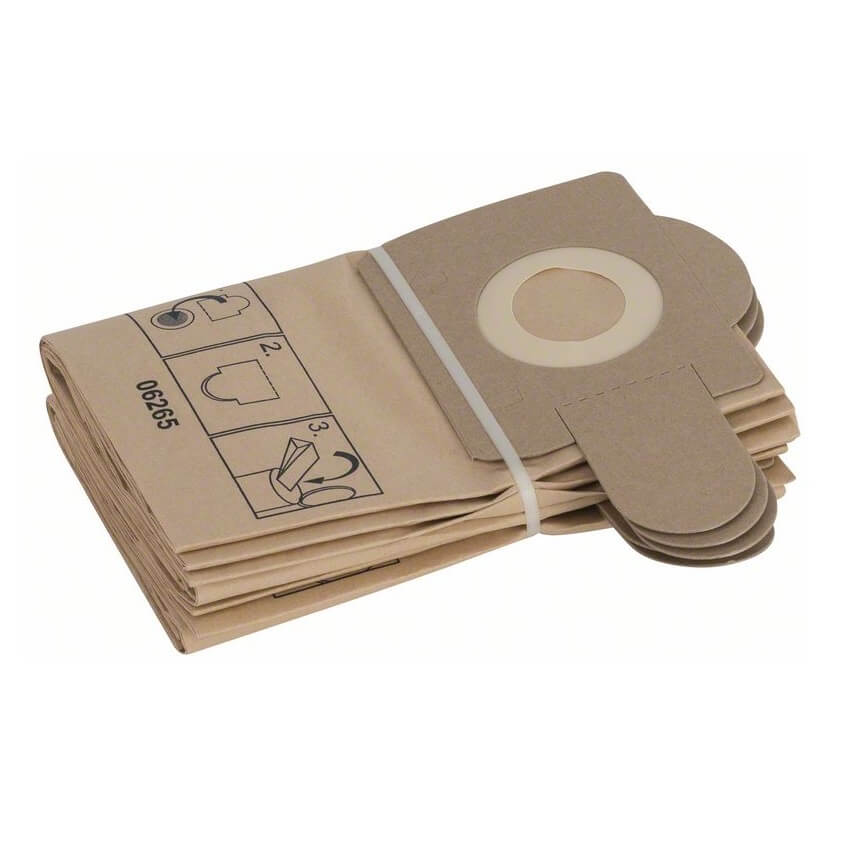 Bosch Bolsa para el polvo ventaro bolsas de filtro de papel 5 unidades 2605411217 