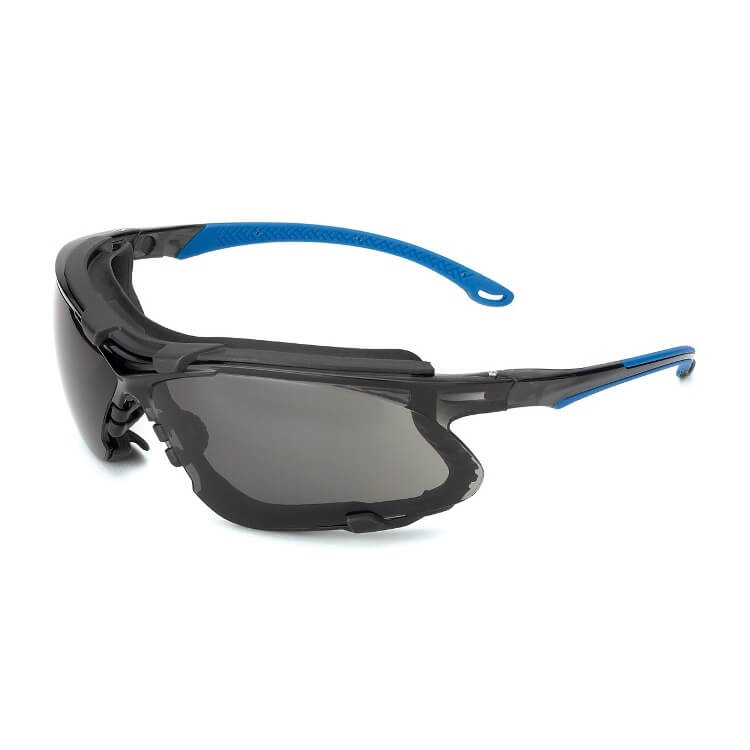 Gafas de ocular gris solar con patillas flexibles y foam anti-impactos Mod. LITIO - Referencia 2188-GLIG