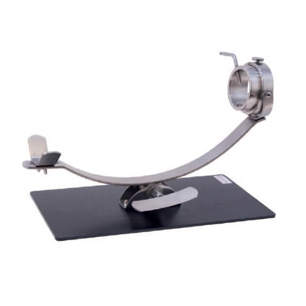 Jamonero giratorio balancín INOX Base Negra Flores Cortés - 500x250x6mm - Referencia 17935
