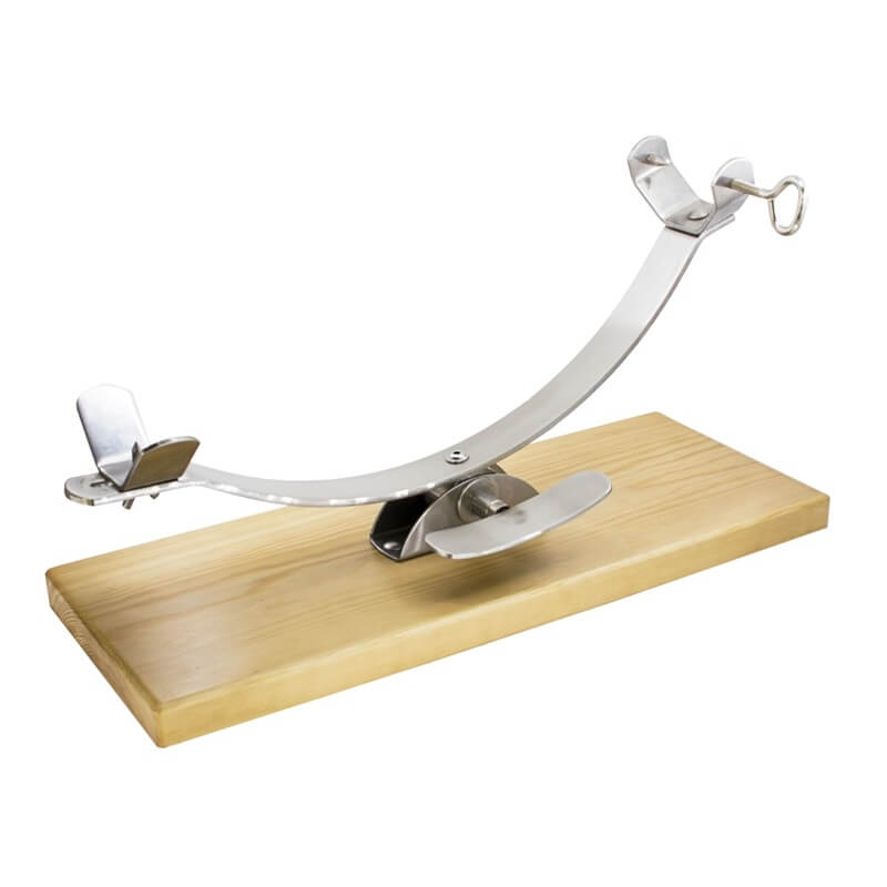 Jamonero balancín INOX-Madera Flores Cortés - Referencia 17923