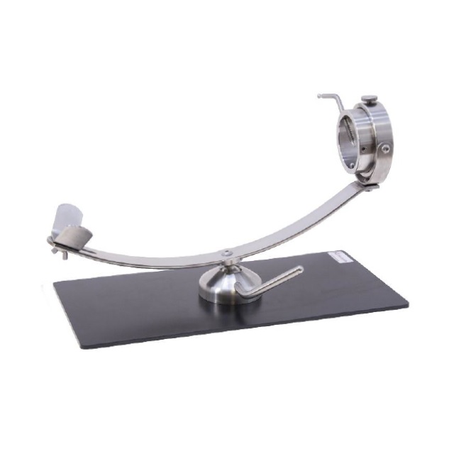 Jamonero rotatorio 360º y giratorio INOX Base Negra Flores Cortés - 500x250x6mm - Referencia 17850