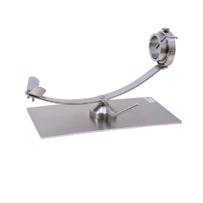 Jamonero rotatorio 360º y giratorio INOX Flores Cortés - Base de 500x250x6mm - Referencia 17852