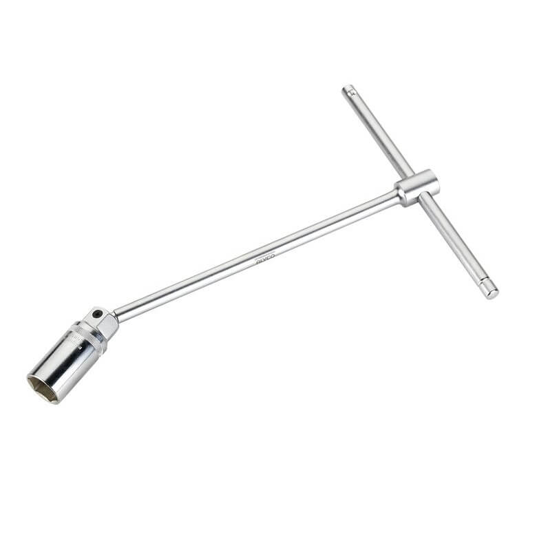 Llave de vaso articulada tipo T Alyco para bujías de 16mm  - Referencia 191695