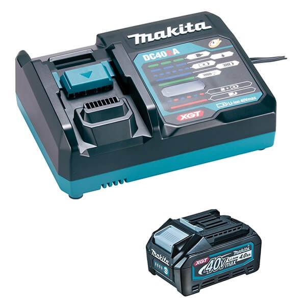 Kit fuente alimentación 40V Makita de 4.0Ah (1 batería + cargador rápido) - Referencia 191J65-4