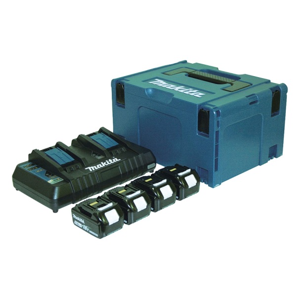 Kit fuente alimentación 18V Makita de 4,0Ah (4 baterías) - Referencia 197503-4