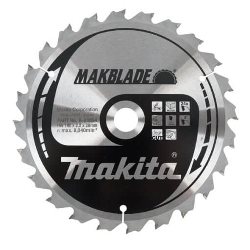 Disco para ingletadora Makita Makblade - 190x20mm 48 dientes - Referencia B-08953
