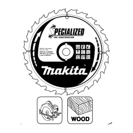 Disco sierras circulares Makita Specialized Construccion - 210x30mm 14 dientes - Referencia B-27246