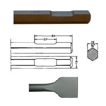 Pala corta inserción Bosch USB-10=11305 (Hexagonal 19mm) de 60x450mm - Referencia 00436