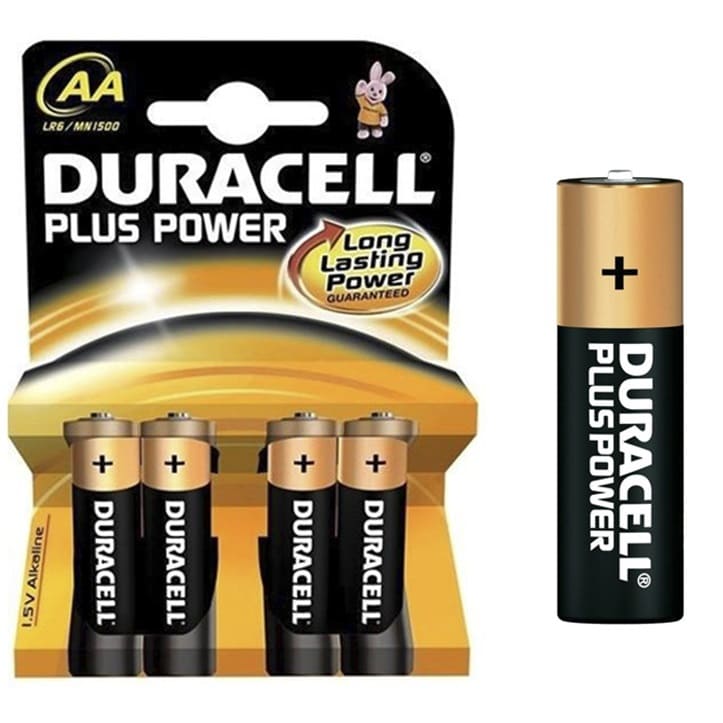 Baterías Alcalinas AA - Duracell. Paq 6 Und