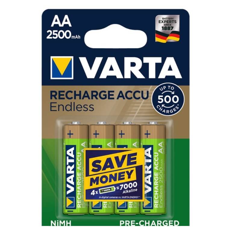 PILAS RECARGABLES AA - VARTA