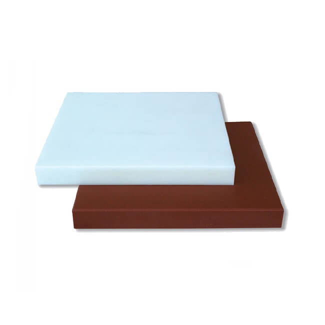 Plancha carnicera fibra Blanca Flores Cortés de 400x400x50mm - Referencia 18003