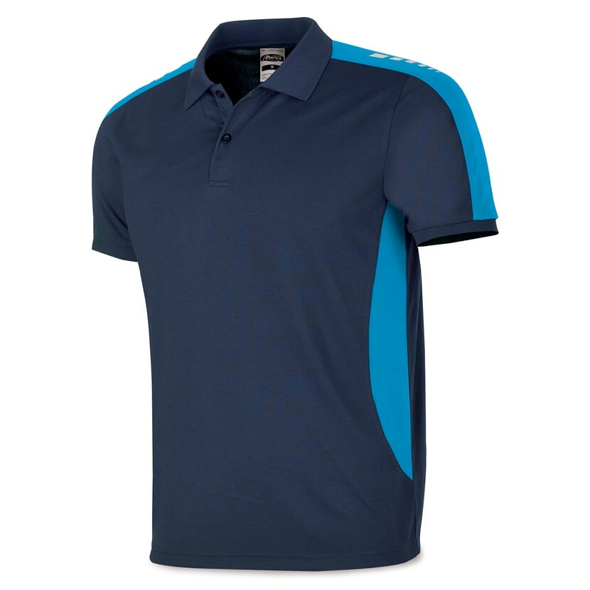 Polo técnico manga corta azul marino/azulina 1288PTAMAZ - Referencia 1288PTAMAZ