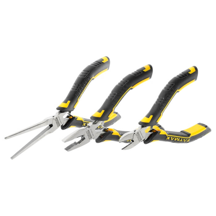 KNIPEX 46 31 A22 Alicate para arandelas para arandelas exteriores en ejes en /ángulo de 45/° negro atramentado recubiertos de pl/ástico 185 mm
