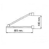 Soporte horizontal para elevador a cable Camac Minor P-150 / BRICO - Referencia 5000023