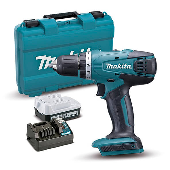 Taladro atornillador Makita DDF481RTJ 18V Litio-ion con 2 baterías de 5Ah