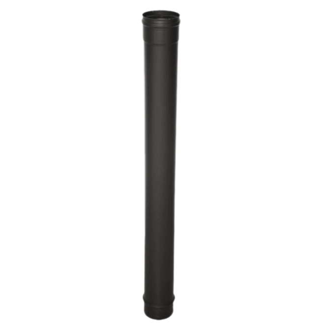 Tubo simple de 80mm y 1 metro inox 316 negro Bronpi para estufas pellet - Referencia NT08-N